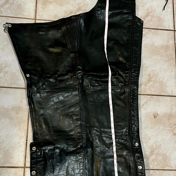 Bull Faster Pants - Black Leather Chaps